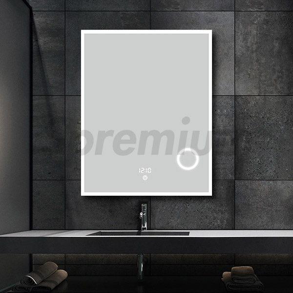 S-3608 Frameless Led Bathroom Mirror with Magnifier