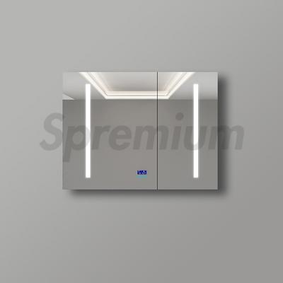 S-1601 Frameless Recessed Led Mirror Cabinet in Plywood