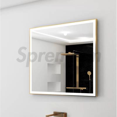 S-4650 Golden Aluminium Framed LED Bathroom Mirror