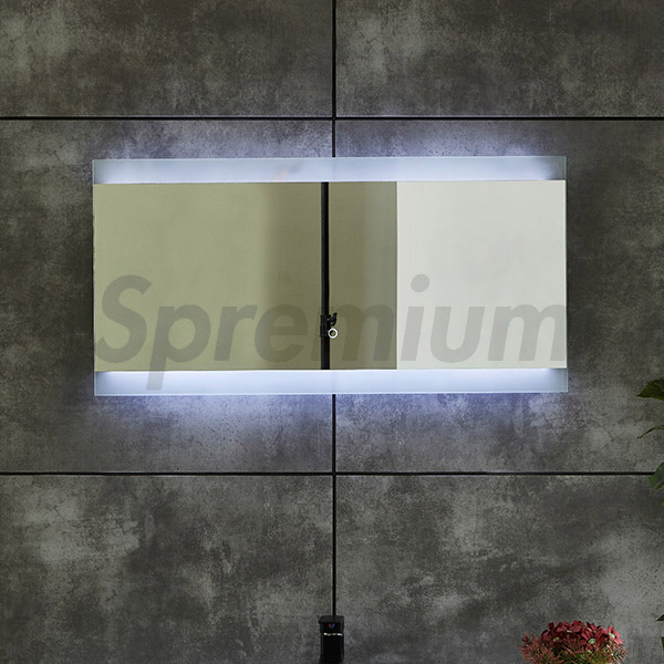 S-4623 Hot Sale Backlit Bathroom Mirror with LED Strips on Top and Bottom