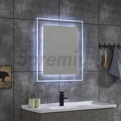 S-4624 Transparent LED Backlit Bathroom Mirror with CE Certificate
