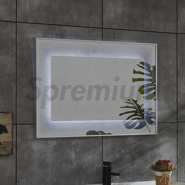 S-4644 Touch Free Rectangular Wall Vanity Mirror With LED Lights-copy-1582275169
