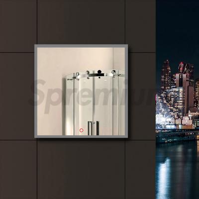 S-4604 Square Led Bathroom Mirror with Touch Switch On and Off